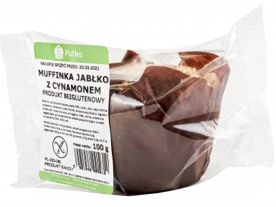 BEZGLUTENOWY Muffin Jabłko z Cynamonem 100 g